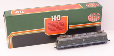 Lot 11 - HAG Swiss HO gauge Re 6/6 SBB loco, in green...