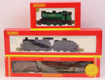 Lot 74 - Three Hornby 00 gauge locos to include an...