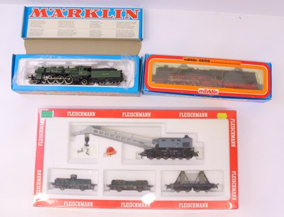 Lot 18 - Two Marklin Hamo HO gauge locos, including a...