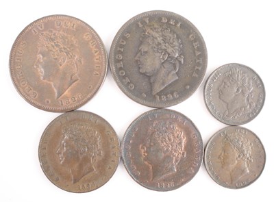 Lot 176 - Great Britain, 1826 penny, obv: George IV...