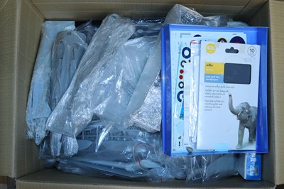 Lot 371 - Four boxes containing various plastic kit...