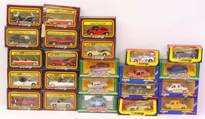 Lot 425 - 2 trays containing Corgi Toys modern issue...