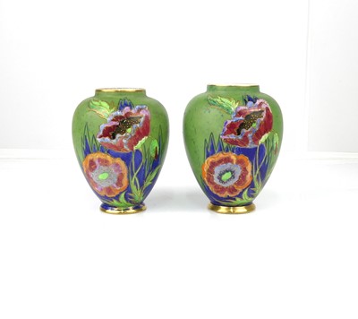 Lot 282 - A pair of 1930s Carltonware ceramic footed...