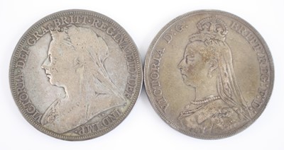 Lot 203 - Great Britain, 1889 crown, obv: Victoria...