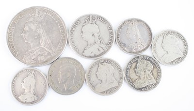 Lot 333 - Great Britain, 1889 crown, obv: Victoria...