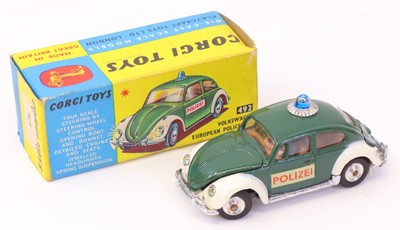 Lot 854 - Corgi Toys No. 492 Volkswagen European police...