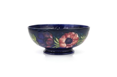 Lot 257 - A Moorcroft Anemone pattern footed fruit bowl,...