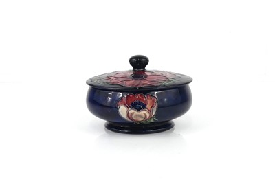 Lot 258 - A Moorcroft Anemone pattern pottery squat bowl...