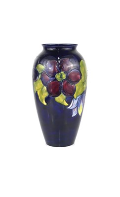 Lot 275 - A large Moorcroft Clematis pattern pottery...