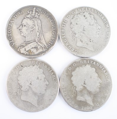 Lot 356 - Great Britain, 1889 crown, obv: Victoria...