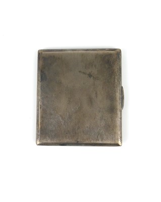 Lot 351 - An Art Deco silver engine-turned pocket...