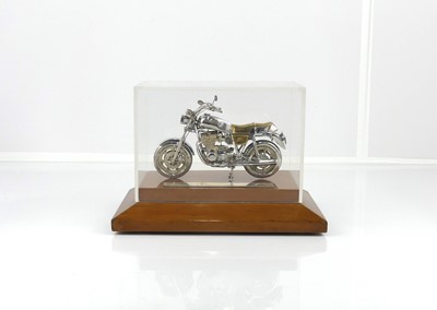 Lot 368 - A contemporary silver presentation motorbike...
