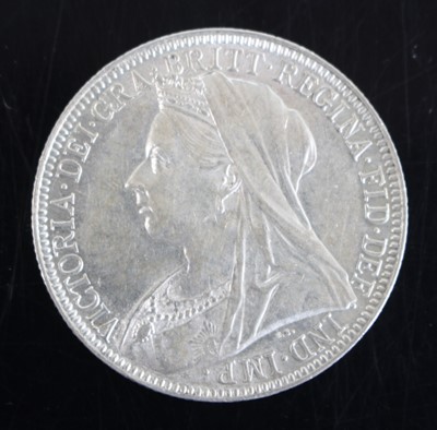 Lot 190 - Great Britain, 1895 florin, obv: Victoria...