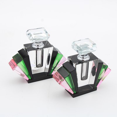 Lot 79 - A pair of reproduction Art Deco style coloured...