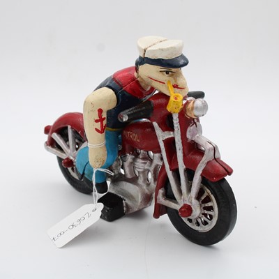 Lot 80 - A contemporary cast iron 'Popeye' figure,...