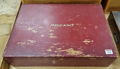 Lot 1156 - An original 1950s red-painted Meccano...