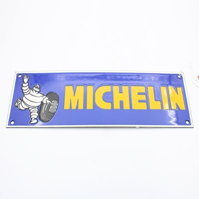 Lot 71 - A reproduction enamel Michelin sign, w.30.5cm