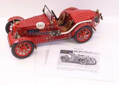 Lot 1174 - A scratch-built Meccano MG C type 31, made up...