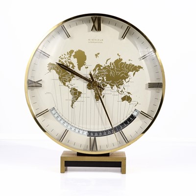Lot 414 - Kienzle International - a 1970s brushed brass...