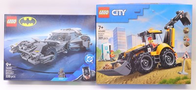 Lot 348 - Lego group of two sealed sets to include DC no....