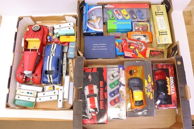 Lot 399 - Three trays containing boxed and loose 1/43rd,...