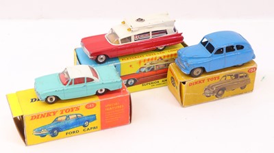 Lot 295 - Dinky toys and Corgi group of three diecast,...