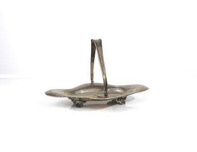 Lot 347 - An Art Nouveau silver swing handled sweetmeat...