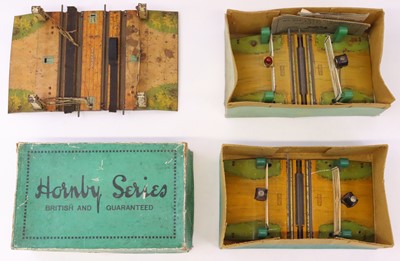 Lot 183 - Three Hornby 0-gauge level crossings: 1932-3...