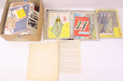 Lot 643 - Three loose leaf ring binders containing...