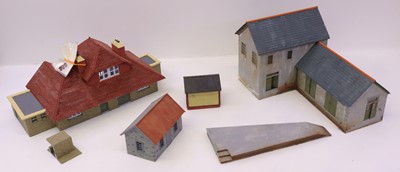 Lot 16 - Two buildings very well made & painted sized...