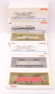 Lot 31 - A Marklin HO gauge boxed locomotive group, to...