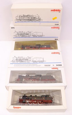 Lot 32 - Marklin HO Gauge boxed locomotive group, 3...