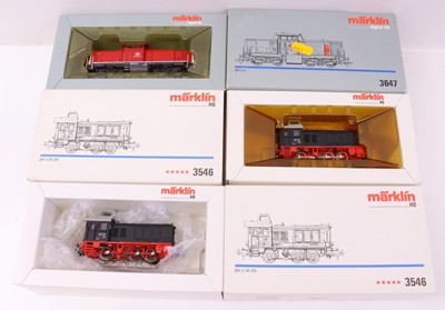 Lot 26 - Marklin HO Gauge boxed locomotive group, 3...