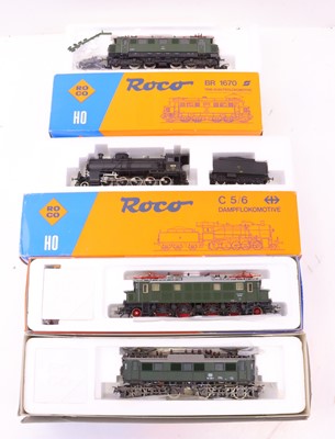 Lot 39 - Roco HO Gauge locomotive group, 4 examples, to...