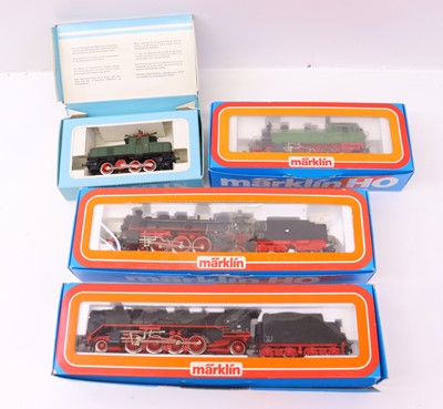 Lot 27 - Marklin HO Gauge locomotive group, 4 examples...
