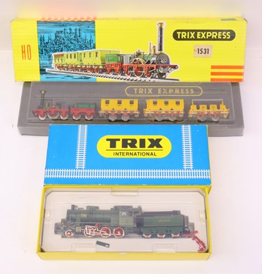 Lot 52 - A Trix Express HO scale boxed locomotive group,...