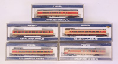 Lot 210 - A Tomix N-gauge boxed JNR electric car...
