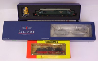 Lot 55 - A HO gauge boxed locomotive group, to include...