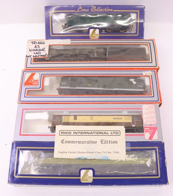 Lot 496 - Five Lima 00 gauge locos to include a Class 20...