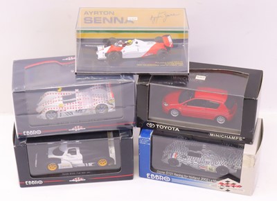 Lot 397 - An Ebbro and Minichamps Lamon race car...