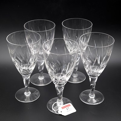 Lot 17 - A set of five Stuart Crystal 'Lyric' pattern...
