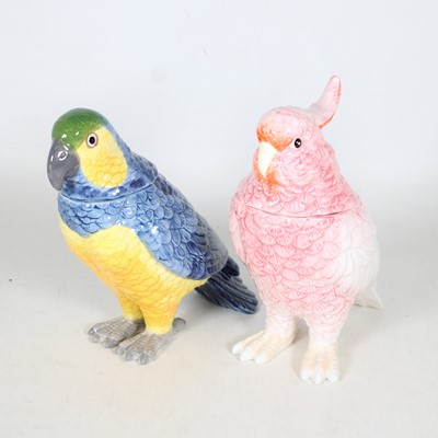 Lot 18 - A novelty painted porcelain jar and cover in...