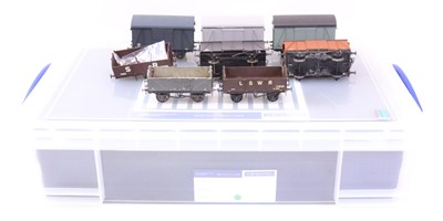Lot 382 - Seven kit built 0 gauge finescale wagons to...