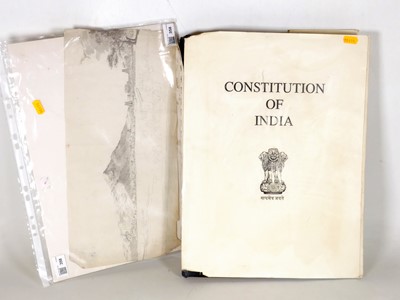 Lot 37 - The Constitution of India, undated, folio...