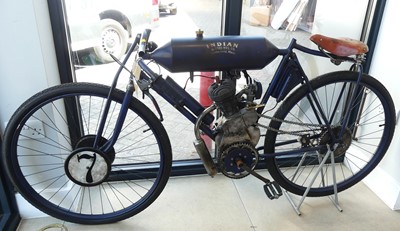 Lot 1180 - A full-size replica of a 1908 Indian Torpedo...