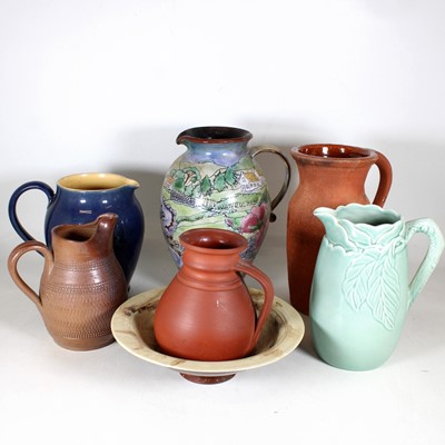 Lot 38 - A collection of studio pottery, to include a...