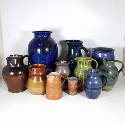 Lot 40 - A collection of studio pottery, to include a...