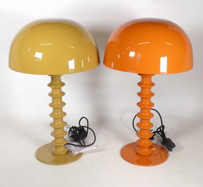Lot 47 - A pair of contemporary painted metal table...