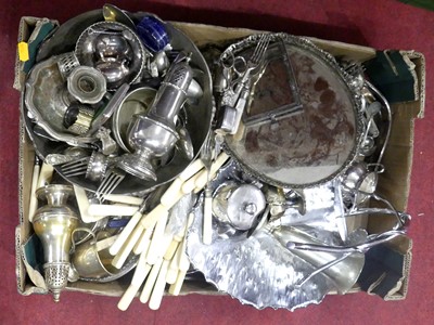 Lot 56 - A collection of silver plated wares, to...