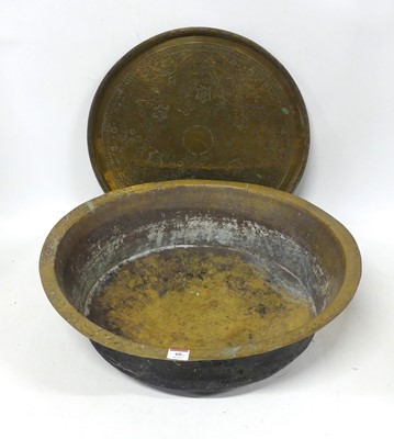 Lot 60 - An Indian brass cooking vessel, of circular...